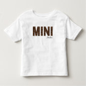 スキニー | トレンディーヒョウ印刷ママと私 トドラーTシャツ (正面)