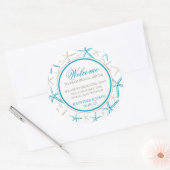 スキニー・フィンガー・スタッ結婚フィッシュの歓迎 ラウンドシール (封筒)