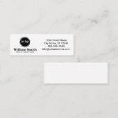 スキニー 7.62cm x 2.54cm スキニー名刺 (正面/裏面)