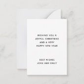 スキニー | Manger Lyrics遠くに Holidayカードのスクリプト ノートカード (裏面)