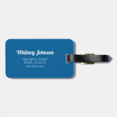 スキパーソナライズされたーおもしろい |旅行 ラゲッジタグ (裏面横)