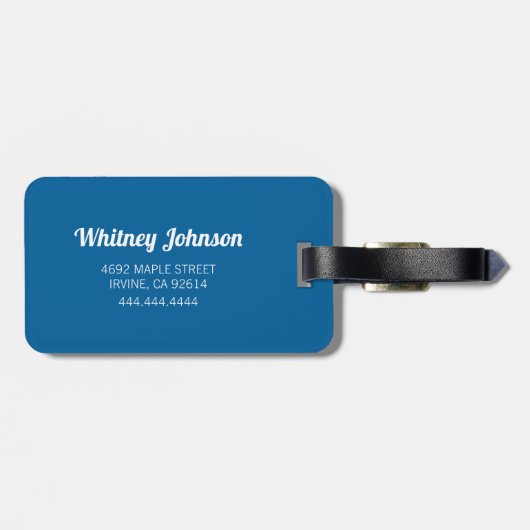 スキパーソナライズされたーおもしろい |旅行 ラゲッジタグ (裏面横)