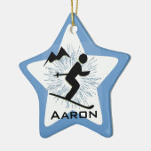 スキパーソナライズされたーオーナメント セラミックオーナメント (左)