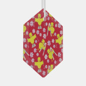 スキヒックパターン ガラスオーナメント (正面右)