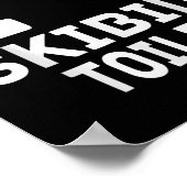 スキビおもしろいジミームI love Skibidiトイレ男性へA ポスター (角)