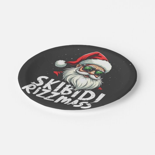 スキビディおもしろいリッツマス元アルファスラングのクリスマス ペーパープレート (アングル)