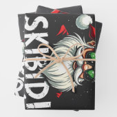 スキビディおもしろいリッツマス元アルファスラングのクリスマス ラッピングペーパーシート (インサイチュ)