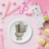 スキビディトイレ紙パーティープレート使い捨て ペーパープレート (パーティー)