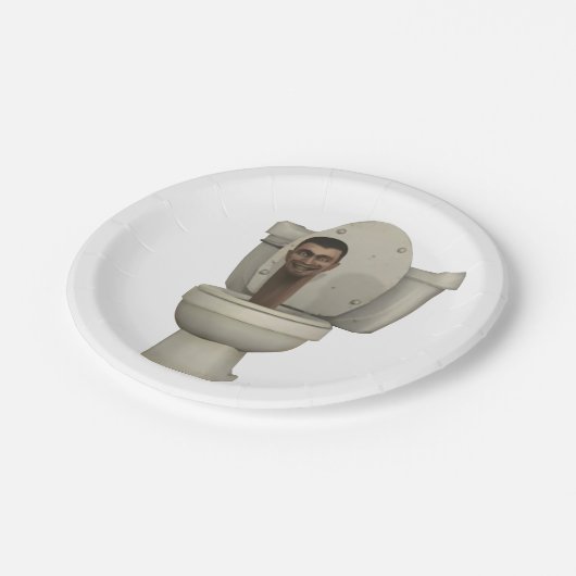 スキビディトイレ紙パーティープレート使い捨て ペーパープレート (アングル)