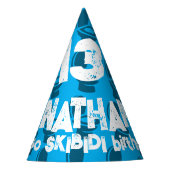 スキビディトイレ誕生日 パーティーハット (正面)