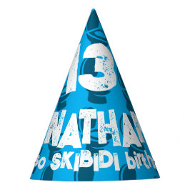 スキビディトイレ誕生日 パーティーハット