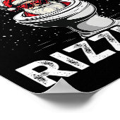 スキビディリッツマスおもしろいトイレサンタホワイトエレファント ポスター (角)