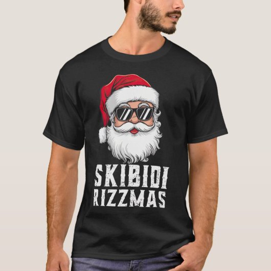 スキビディリッツマスクリスマスサンタクロースCharisma Riz Tシャツ (正面)