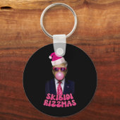 スキビディリッツマスクリスマスピンクトランプバブルガムCh キーホルダー (正面)