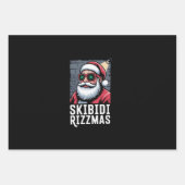 スキビディリッツマスクリスマスリズサンタクロースクリスマス ラッピングペーパーシート (正面)