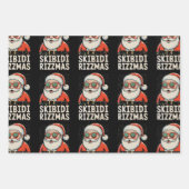 スキビディリッツマスサンタリズクリスマスクリスマスホリデイ ラッピングペーパーシート (正面)