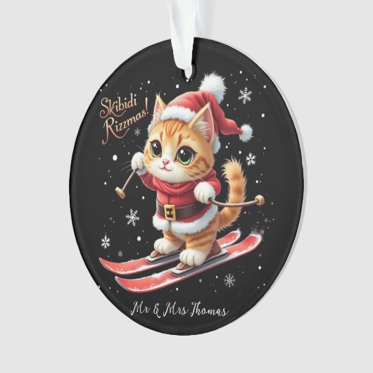 スキビディリッツマスザ究極のおもしろいクリスマスミーム オーナメント (正面)