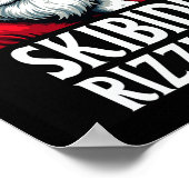 スキビディリッツマスメリークリスマスサンタクロースおもしろい ポスター (角)