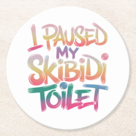 スキビディ休憩モーメント ラウンドペーパーコースター
