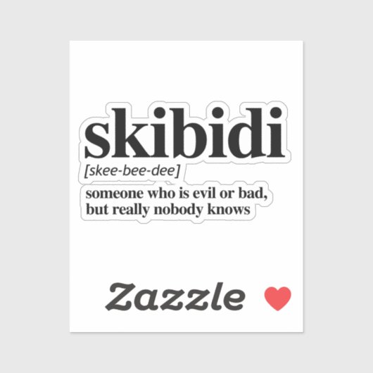 スキビディ定義 シール (シート)