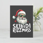 スキビディ リズマス 面白い ジェネレーションアルファ スラング クリスマス 招待状 (スタンド正面)