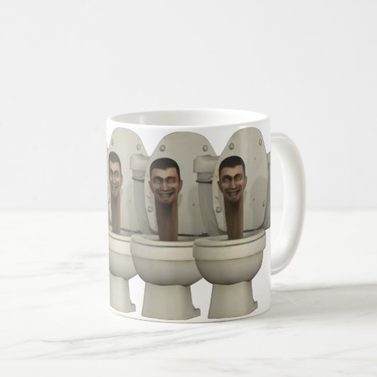 スキビドトイレおもしろマグカップ子供の誕生日プレゼント コーヒーマグカップ (正面右)