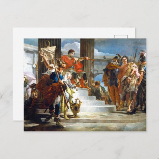 スキピオ・アフリカヌスフリー化マシバ、油のキャンバス。 ポストカード (正面/裏面)