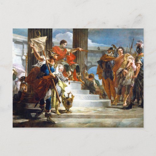 スキピオ・アフリカヌスフリー化マシバ、油のキャンバス。 ポストカード (正面)