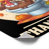 スキピディサンクスギビングおもしろいミームスキピディトイレトゥール ポスター (角)