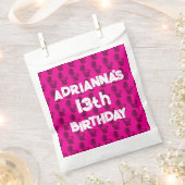 スキピディトイレピンク誕生日パーティー フェイバーバッグ (クリップ留めされた状態)