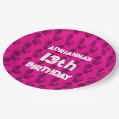スキピディトイレピンク誕生日パーティー ペーパープレート (アングル)