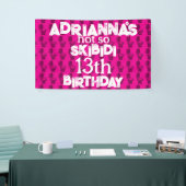 スキピディトイレピンク誕生日パーティー 横断幕 (トレードショー)