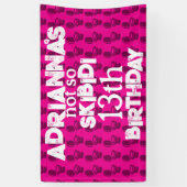 スキピディトイレピンク誕生日パーティー 横断幕 (縦)