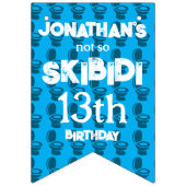 スキピディトイレ誕生日パーティバンティング国旗のバナー バンティングフラッグ (第1の旗)