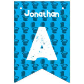 スキピディトイレ誕生日パーティバンティング国旗のバナー バンティングフラッグ (第3の旗)