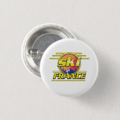 スキフランス80sロゴ。 缶バッジ (正面&裏面)
