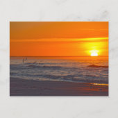 スキマー飛んでいるズアットサンライズ,フロリダビーチ ポストカード (正面)