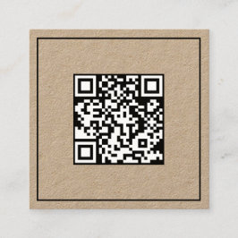🗂️スキミニマルャンコードQR スクエア名刺