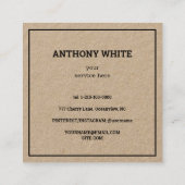 🗂️スキミニマルャンコードQR スクエア名刺 (裏面)