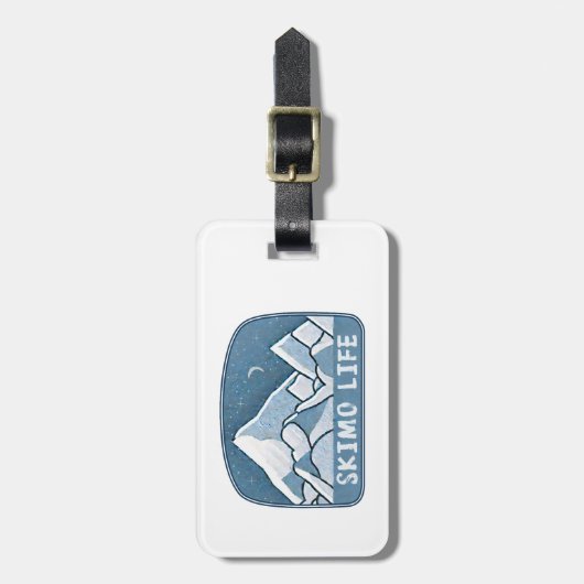 スキモライフ ラゲッジタグ (正面縦)