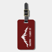 スキモ、稼ぐ ラゲッジタグ (正面縦)