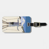 スキャキスをするー – vintage travel poster ラゲッジタグ (正面横)