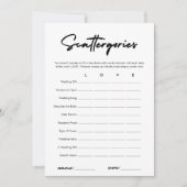 スキャタリモダンーブライダルシャワーゲームカード 招待状 (正面)