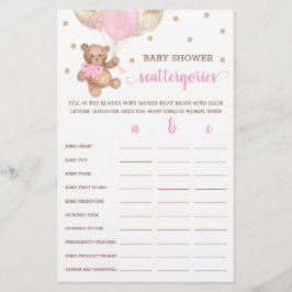 スキャッタリーゲームベビーシャワーテディベア