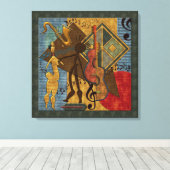 スキャットマスタズジャズシリーズキャンバスプリント キャンバスプリント (インサイチュ (ウッドフロア))