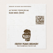 スキャナブルQR醸造所折り畳み 名刺 (外部フラット)