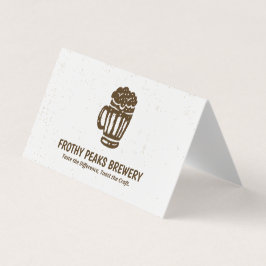 スキャナブルQR醸造所折り畳み 名刺