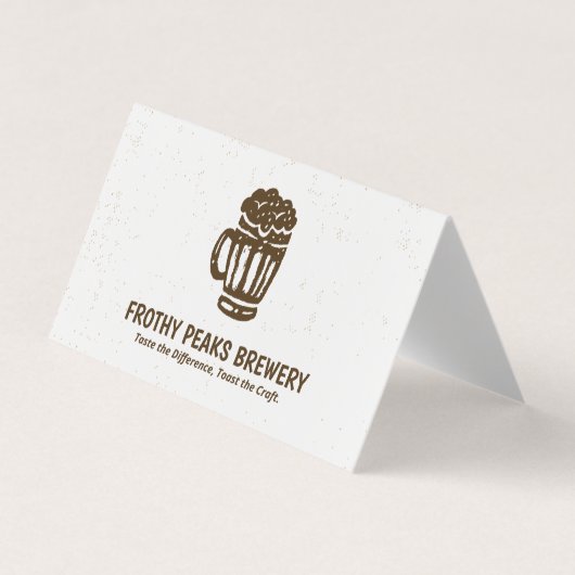 スキャナブルQR醸造所折り畳み 名刺 (正面)