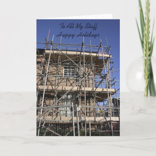スキャフォルドトゥオールスタッフハッピーホリデーズカード シーズンカード (正面)