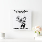 スキャフォールドの採用と販売 スクエア壁時計 (ホーム)